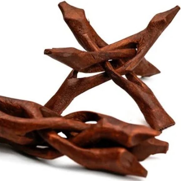 Large 6" Wooden Cobra Tripod Stand - Picture 2 of 3